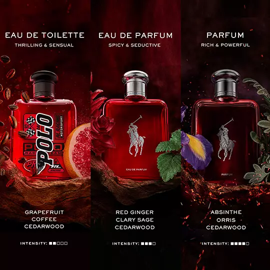 Ralph Lauren Fragrances Polo Red Comparison Chart