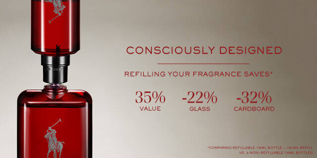 Ralph Lauren Fragrances Polo Red Collection Polo Red Refill Service Tile Storytelling