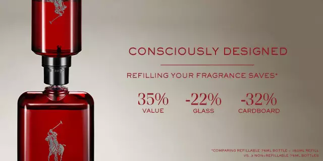 Ralph Lauren Fragrances Polo Red Collection Polo Red Refill Service Tile Storytelling
