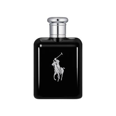 Ralph Lauren Fragrances Polo Black Eau de Toilette 125ML | Men's Cologne | Personalized Gift|Woody & Elegant Blend | Woody & Iced Mango Fragrance