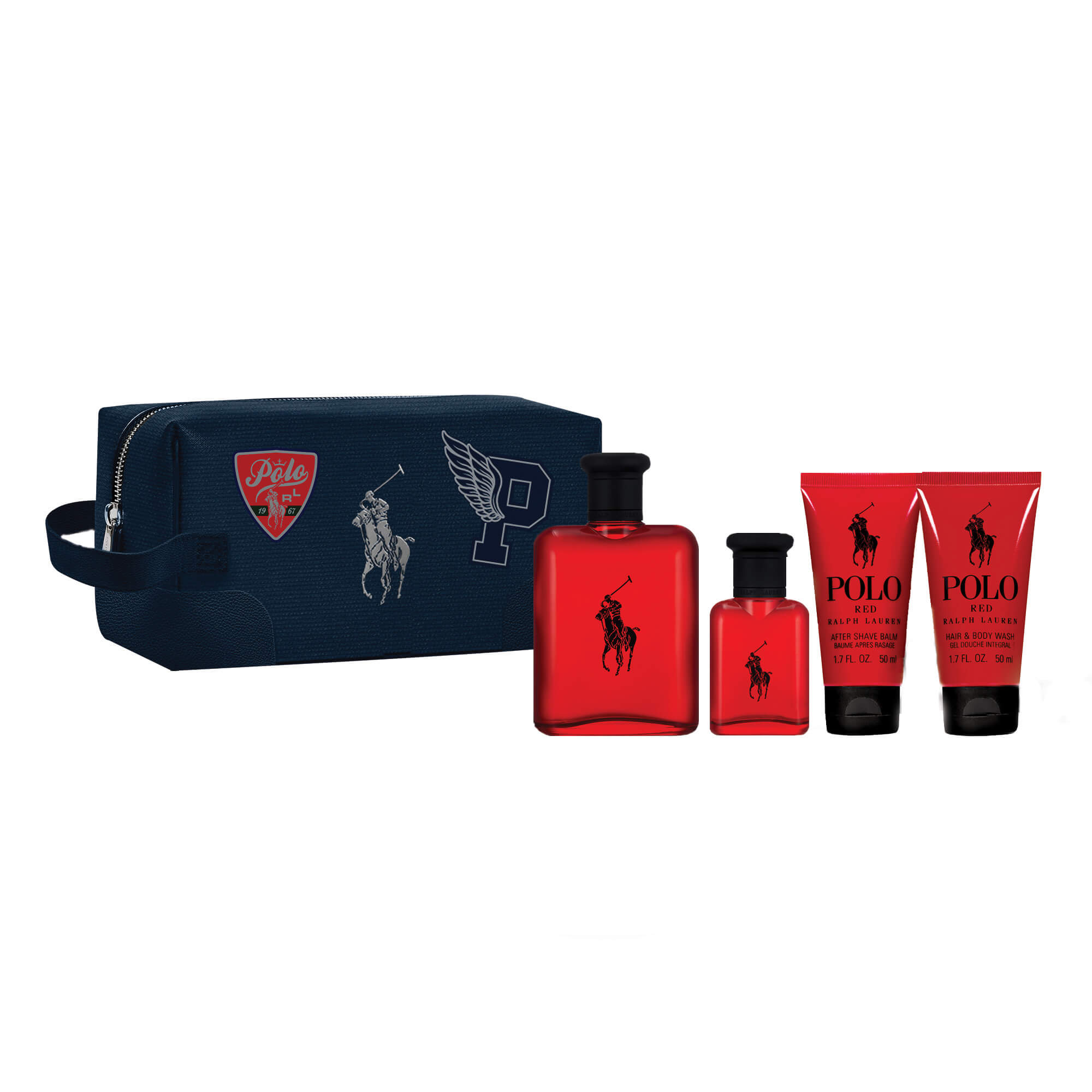 Ralph Lauren Polo Red Eau De Toilette 5-piece Travel Set Gift Set